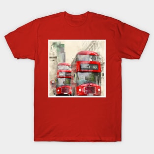 Vintage Double Decker Busses T-Shirt